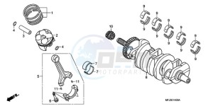 CBR600RA9 Europe Direct - (ED / ABS) drawing CRANKSHAFT/PISTON