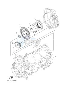 YXZ1000 YXZ10YMSJ (2HCK) drawing STARTER CLUTCH