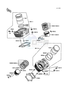 VN 1500 C [VULCAN 1500 L] (C3-C4) [VULCAN 1500 L] drawing CYLINDER_PISTON-- S- -