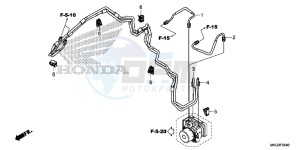 CMX500AH UK - (E) drawing BRAKE PIPE