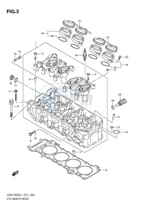 GSX-R600 (E21) drawing CYLINDER HEAD