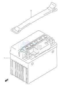 RGV250 (E24) drawing BATTERY