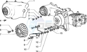 Sfera RST 125 drawing Cooling hood - Oil cooler