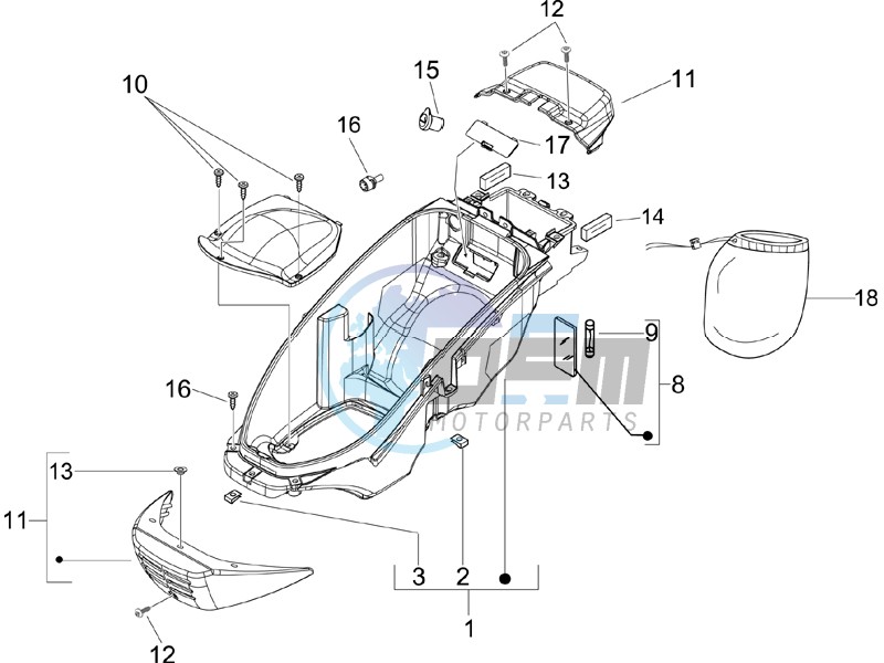 Helmet box - Undersaddle