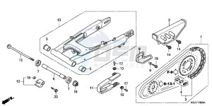 CRF100FC drawing SWINGARM