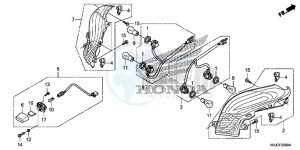 FES125C drawing REAR COMBINATION LIGHT