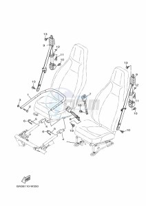 YXZ1000ET YXZ1000R SS (BAST) drawing SEAT 2