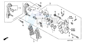 FES125B drawing FRONT BRAKE CALIPER