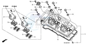 CBR1000RR9 France - (F / CMF MME REP) drawing CYLINDER HEAD COVER