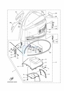 F350AETX drawing FAIRING-UPPER