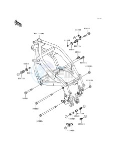 ZX 600 D [NINJA ZX-6] (D2-D4) [NINJA ZX-6] drawing FRAME FITTING