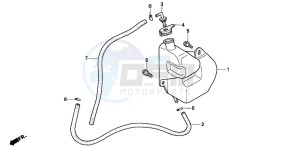 ST1100 drawing RESERVE TANK (ST1100A)