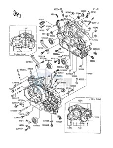 VN 1500 A [VULCAN 88] (A6-A9) [VULCAN 88] drawing CRANKCASE