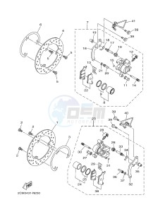 MW125 MW-125 TRICITY TRICITY 125 (2CM1 2CM5) drawing FRONT BRAKE CALIPER