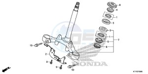 CBR125RF CBR125R 2ED - (2ED) drawing STEERING STEM