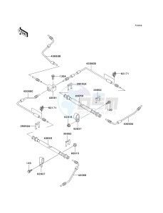 KAF620 G MULE 3000 (G1-G5) MULE 3000 drawing BRAKE PIPING