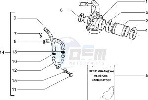 NRG 50 MC2 drawing Carburettor