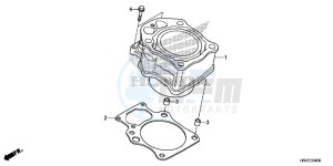 TRX500FM2G TRX500FM Europe Direct - (ED) drawing CYLINDER