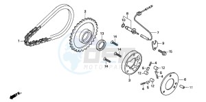 CB250 TWO FIFTY drawing STARTING CLUTCH