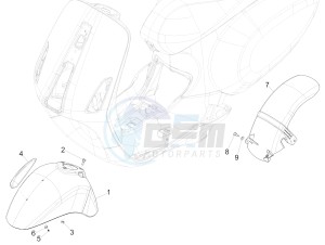 PRIMAVERA 125 4T 3V IE ABS-NOABS E3-E4 (EMEA) drawing Wheel housing - Mudguard