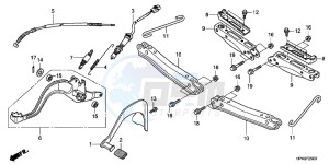 CBR650FAG CBR650F 6ED - (6ED) drawing PEDAL/STEP