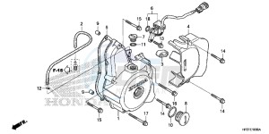 TRX90XH Europe Direct - (ED) drawing LEFT CRANKCASE COVER