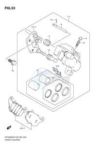 SFV650 (E3-E28) Gladius drawing FRONT CALIPER