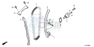 CBR250RD CBR250R 2E - (2E) drawing CAM CHAIN/TENSIONER