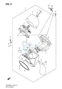 RM-Z450 EU drawing AIR CLEANER