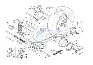 RAPTOR IE 650 drawing REAR SWING ARM