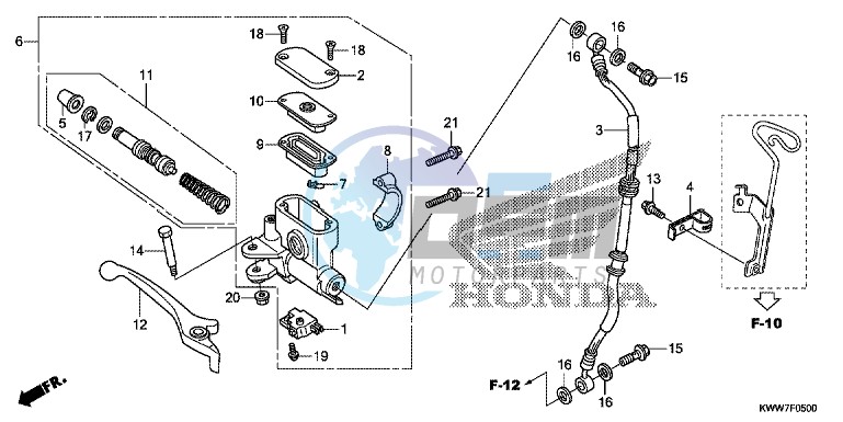 FRONT BRAKE MASTER CYLINDER