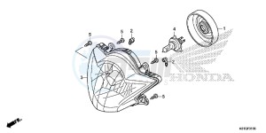 SH125SG SH300A UK - (E) drawing HEADLIGHT