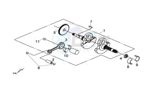 MAXSYM 600I ABS drawing CRANKSHAFT / PISTON / PISTON RING