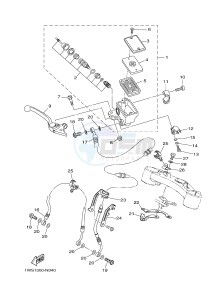 MT07 700 (1WS5) drawing FRONT MASTER CYLINDER