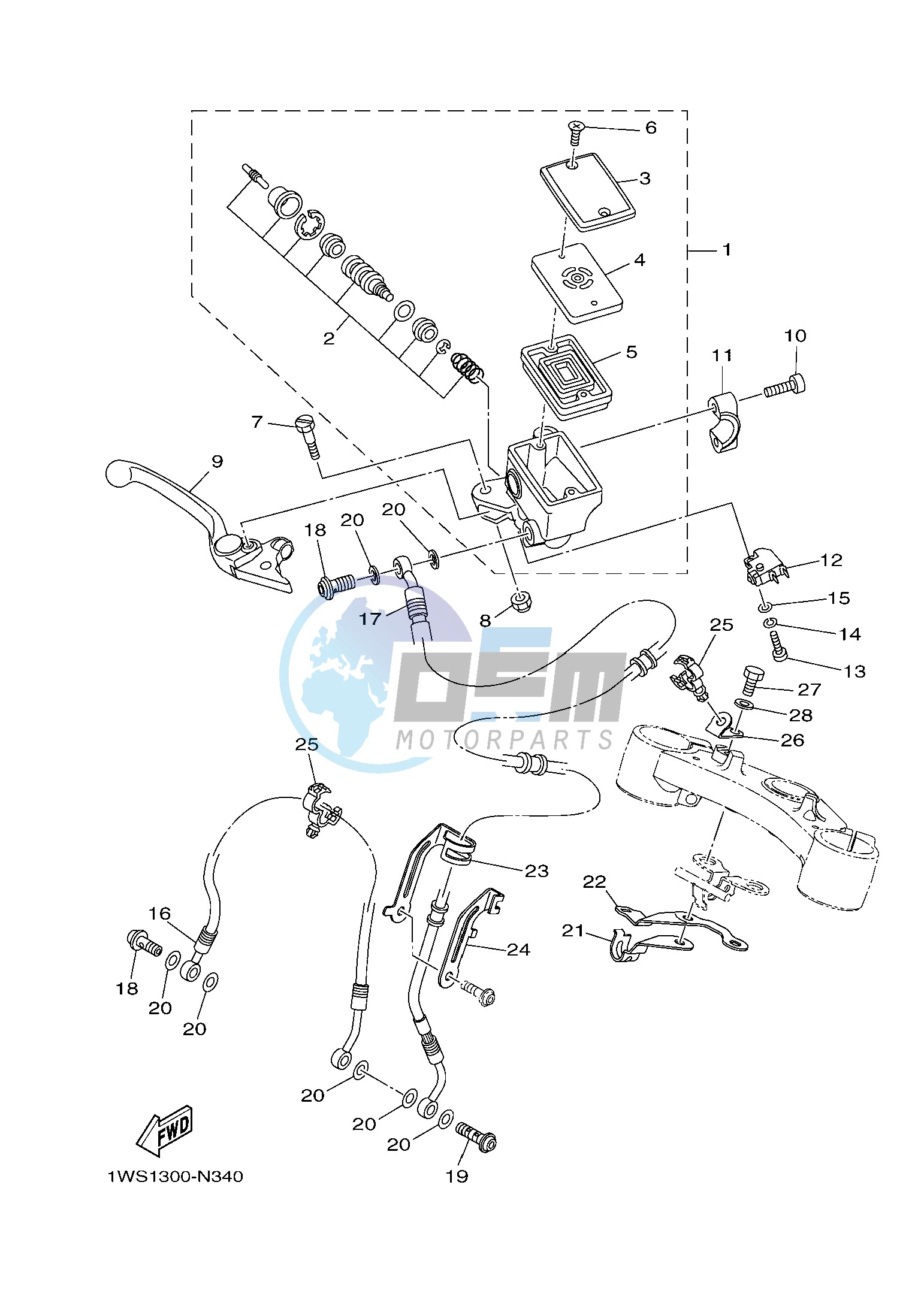 FRONT MASTER CYLINDER