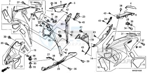 CBR1000RRF Fireblade - CBR1000RR 2ED - (2ED) drawing MIDDLE COWL