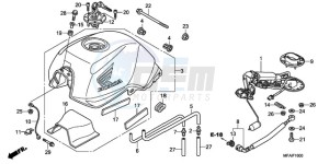 CBF1000T9 Europe Direct - (ED) drawing FUEL TANK/FUEL PUMP