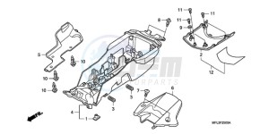 CBR1000RR9 Korea - (KO / MME) drawing REAR FENDER (CBR1000RR)