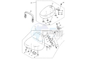 XVS A DRAG STAR CLASSIC 650 drawing SEAT