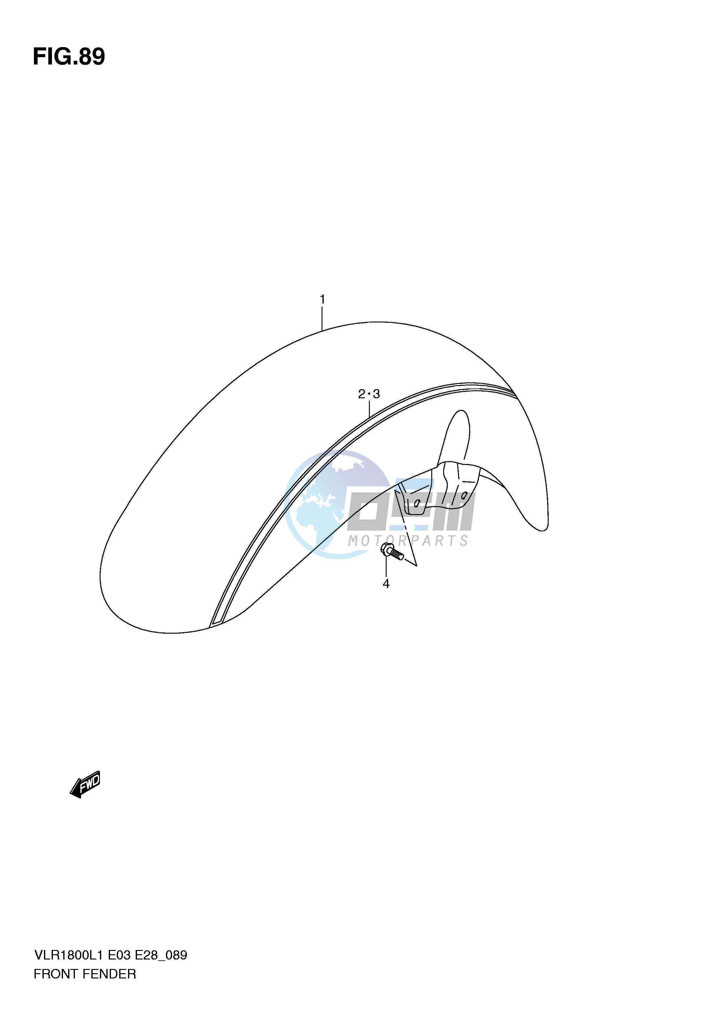 FRONT FENDER (VLR1800TL1 E28)