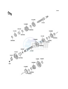 ELIMINATOR 125 BN125A7F GB XX (EU ME A(FRICA) drawing Transmission