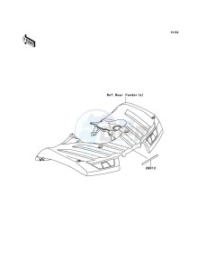 BRUTE FORCE 750 4x4i EPS KVF750HEF EU drawing Reflectors