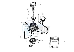 Fly 4T 50 drawing Carburetor