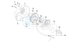 Scarabeo 50 2t (eng. Minarelli) drawing Flywheel