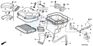 GL18009 SI / AB NAV - (SI / AB NAV) drawing AIR CLEANER