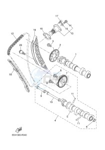 MTT690-A MT-07 TRACER TRACER 700 (BC61 BC61 BC61) drawing CAMSHAFT & CHAIN