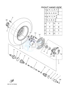 YFM700FWAD YFM70GPLG GRIZZLY 700 EPS LIMITED EDITION (B315) drawing FRONT WHEEL 2