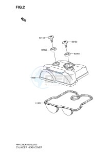 RM-Z250 (E19) drawing CYLINDER HEAD COVER