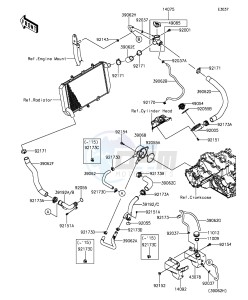 Z1000 ZR1000FEF FR GB XX (EU ME A(FRICA) drawing Water Pipe