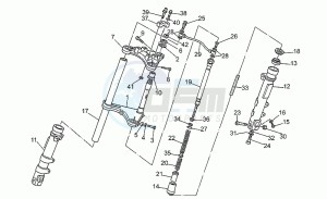 V 75 750 PA Nuovo Tipo PA Nuovo Tipo drawing Front fork